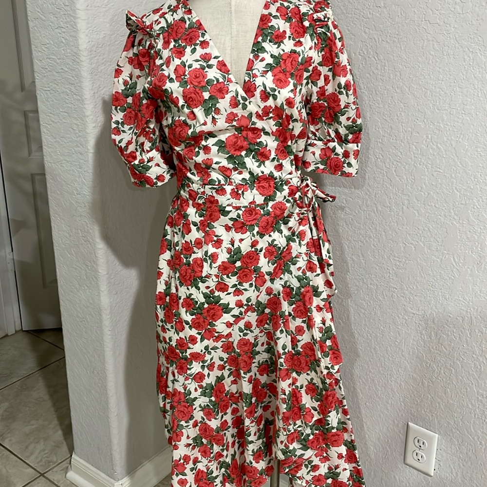 Antonio Melani roses wrap dress